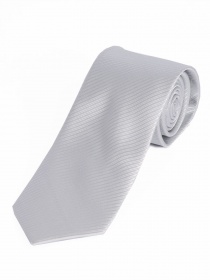 XXL Krawatte monochrom Streifen-Oberfläche silbergrau