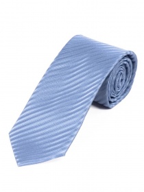 Cravate XXL unie à rayures bleu clair