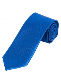 Cravate d'affaires XXL unie surface rayée bleu