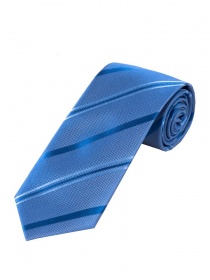 Cravate rayée XXL bleu glacier ultramarin