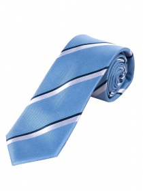 Cravate XXL décorée de rayures raffinées bleu