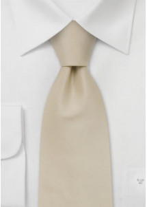 Hochzeitskrawatte uni champagner