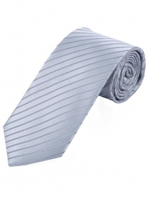 Cravate longue unie surface des lignes gris