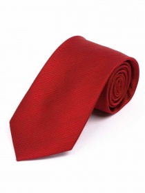 Cravate extra-longue unie surface des lignes rouge