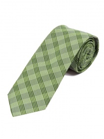 Cravate extra-longue à carreaux élégants vert