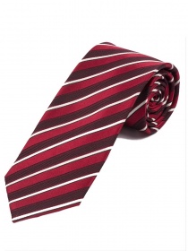 Cravate XXL optimale à rayures rouge rouge foncé