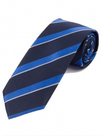 Cravate d'affaires XXL optimale à rayures bleu