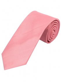 Cravate XXL monochrome à rayures surface rose