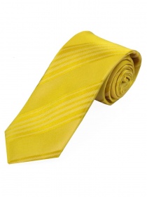 Cravate Sevenfold unie jaune d'or à rayures