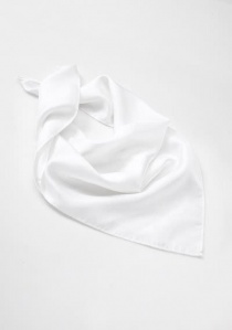 Foulard blanc en soie pour femme