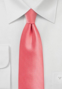 Cravate unie rouge clair