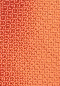 Cravate unie orange cuivre