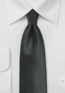 Cravate unie quadrillée noire