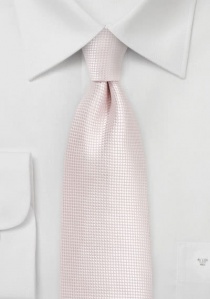 Cravate rose clair unicolore