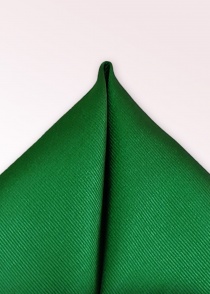 Pochette de poche unie à crêtes griffées vert