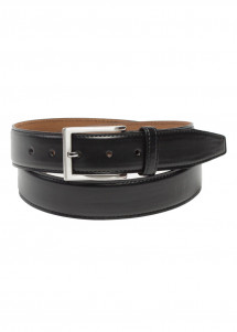 Ceinture pour femmes et hommes en cuir PU (noir)