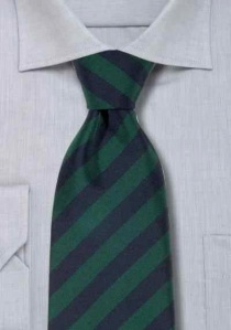 Cravate club Atkinsons, vert bleu rayé