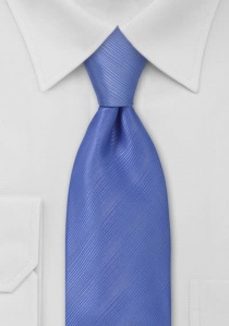 Cravate bleue unie à rayures