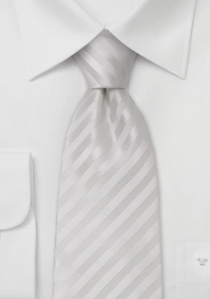 Cravate à clipser blanche