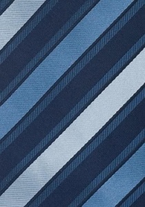 Cravate rayures bleues
