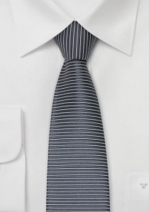 Cravate anthracite sans pointe