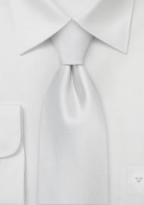 Cravate d'avocat blanc neige