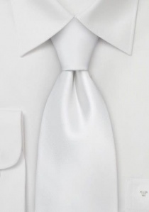 Cravate unie blanche Sevenfold