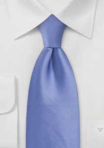 Cravate unie bleu azur