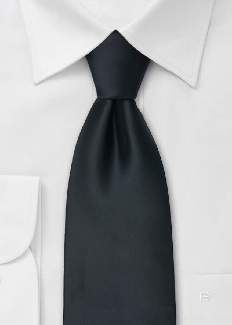 Cravate enfant unie noire