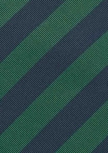 Cravate classique vert bouteille bleu marine
