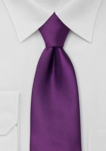 Cravate pourpre unie