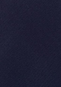 Cravate unie bleu marine fripé