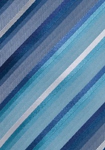 Cravate moderne rayures nuances bleues