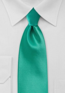 Cravate enfant vert émeraude unie