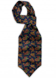 Ascot blau rot Paisleys