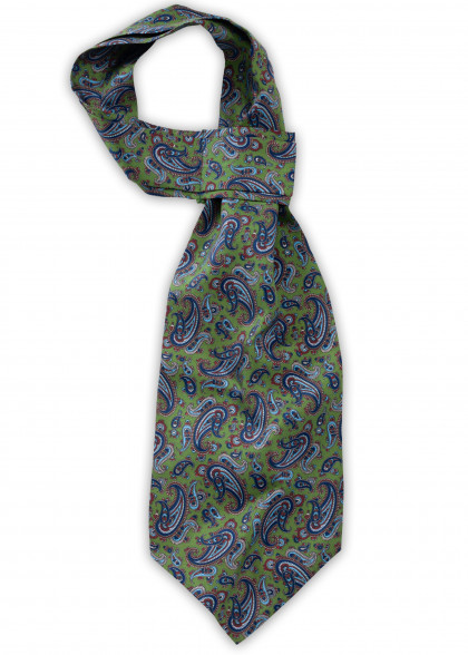 Ascot aus dem gleichen Stoff und Farbe