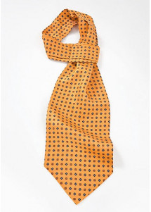 Ascot orange Blumenmuster