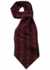 Ascot aus dem gleichen Stoff und Farbe