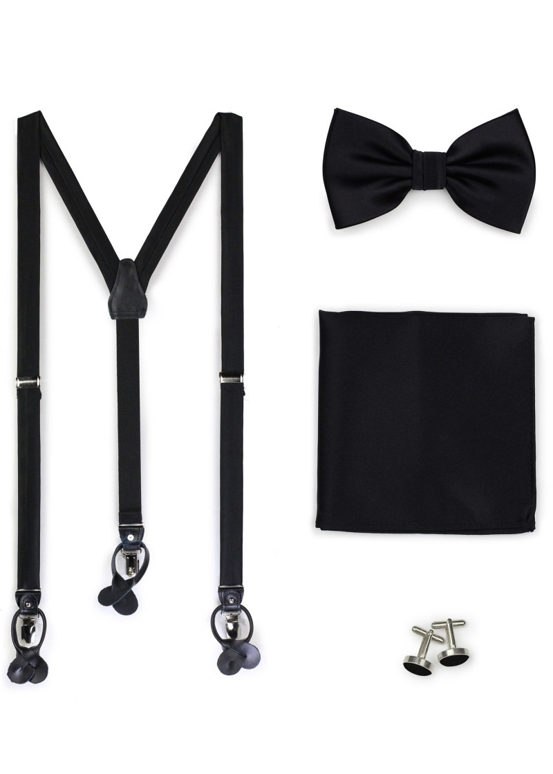 Ensemble de bretelles en noir