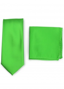 Cravate et foulard de cavalier en set - vert