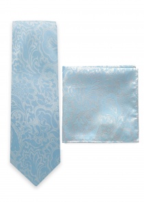 Combinaison cravate et foulard décoratif motif