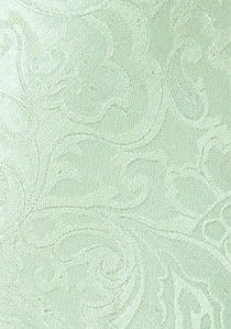Composition cravate et foulard Paisley vert pâle