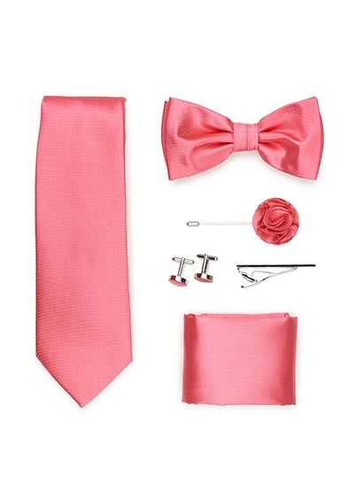 Geschenk-Set Krawatte Herren-Schleife Tuch und mehr in rose