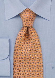 Cravate orange fantaisie