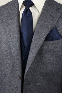 Set cravate homme et foulard cavalier motif