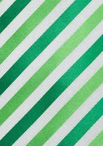 Krawatte Mikrofaser Streifen Hellgrün Waldgrün