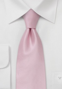Cravate rose structuré XXL
