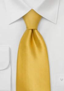 Cravate à clipser jaune d'or