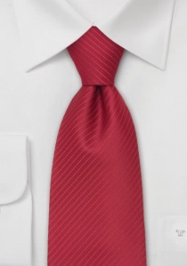Cravate rouge grenat rayée