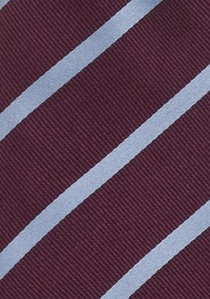 Cravate homme lignes bleu argenté violet